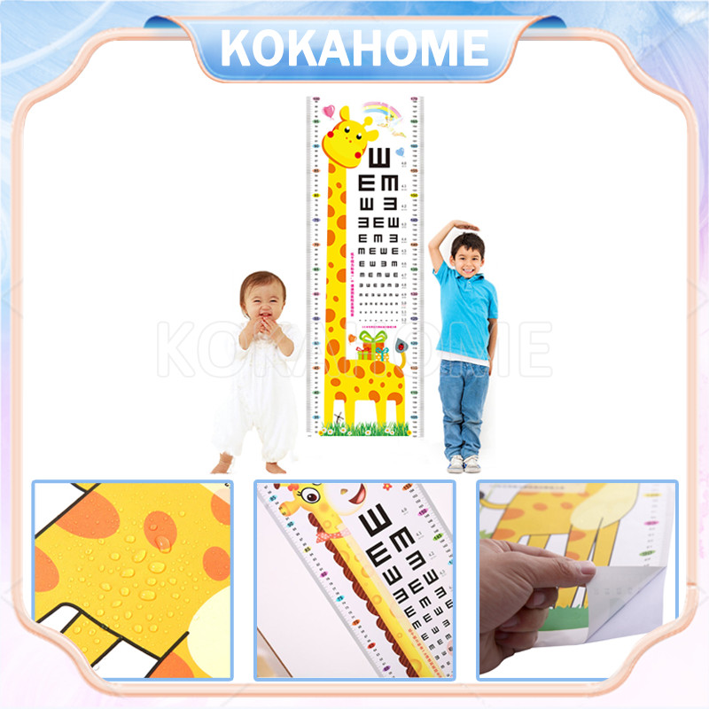 stiker dekoratif pengukur tinggi badan anak/pengukur tinggi badan anak/stiker tinggi