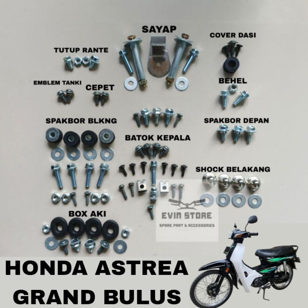 baut Baud fullset ASTREA GRAND BULUS/ baut fullset body Astrea grand bulus