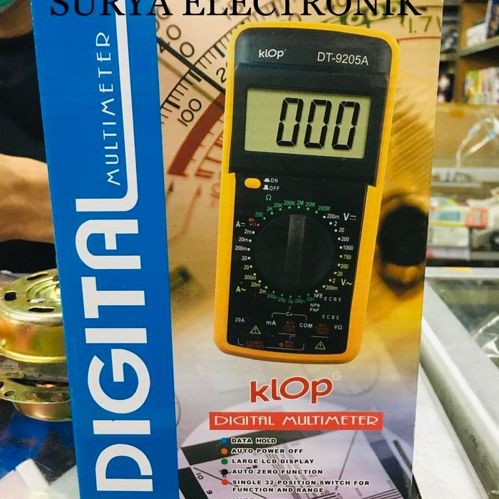 NASSA Multimeter Digital KLOP DT-9205A