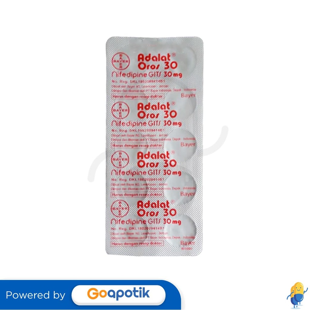 Adalat Oros 30 Mg Blister 10 Tablet