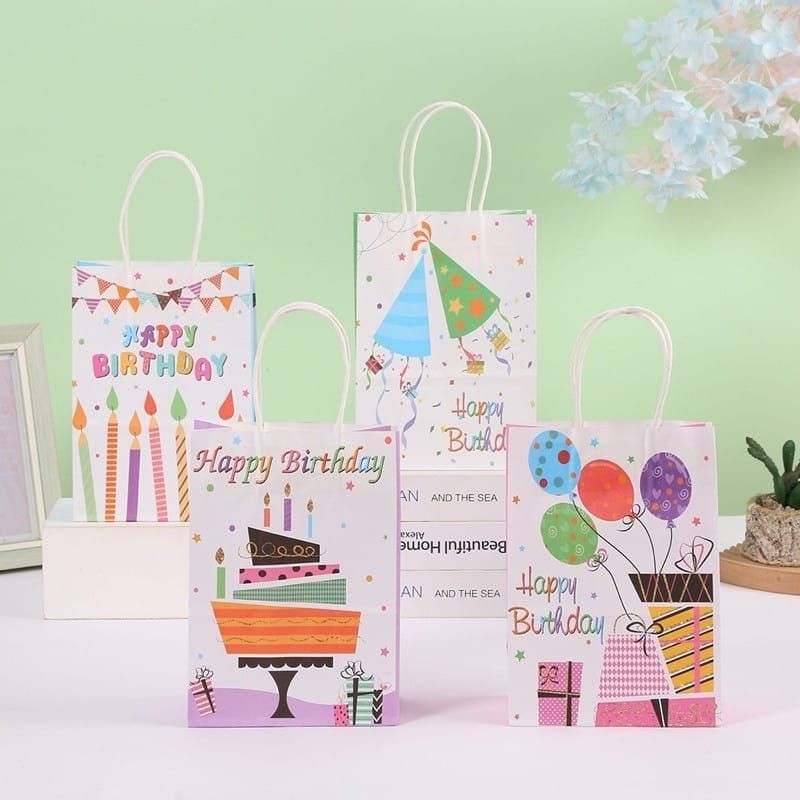 

Dalingshop Paper Bag Tas Kado Motif Ulang Tahun Ultah Simple Goodie Bag Souvenir