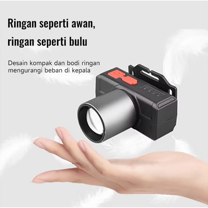 Lampu  Zoom ENDORA  Headlight 60W LED CHIP 3000 mAh