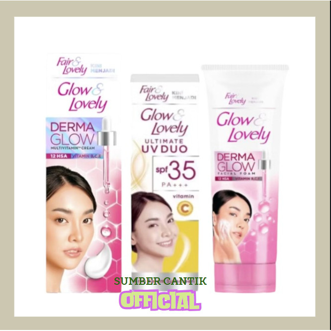 Glow and Lovely Cream Multi Vitamin Cream Wajah Fair & Lovely & Vit C
