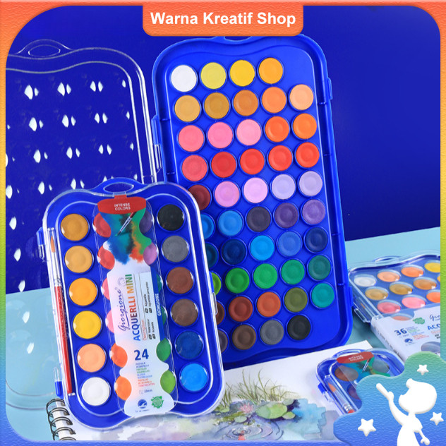 

Set Cat Air Padat Giorgione 48 Warna Perlengkapan Seni untuk Siswa Kotak Hadiah Lukisan