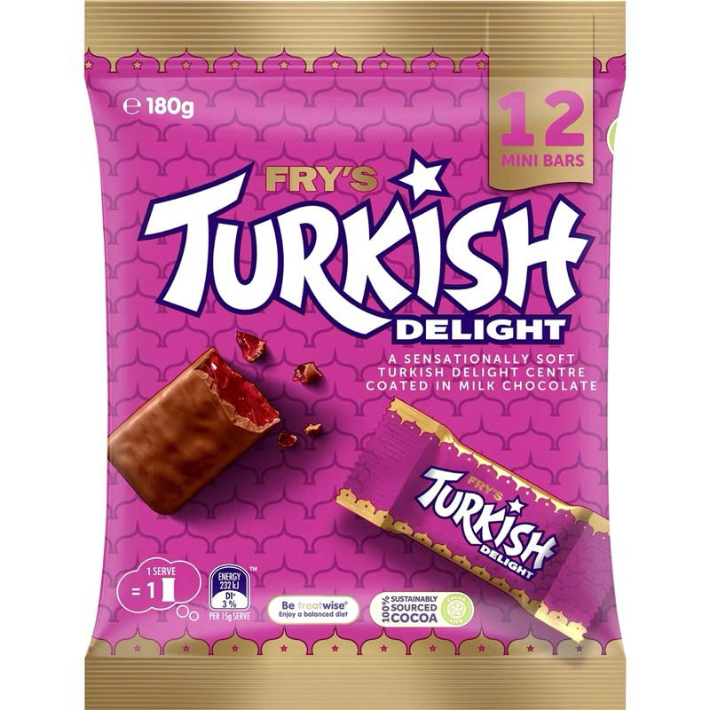 

Cadbury Fry's Turkish Delight Sharepack 12 Pack - Australia