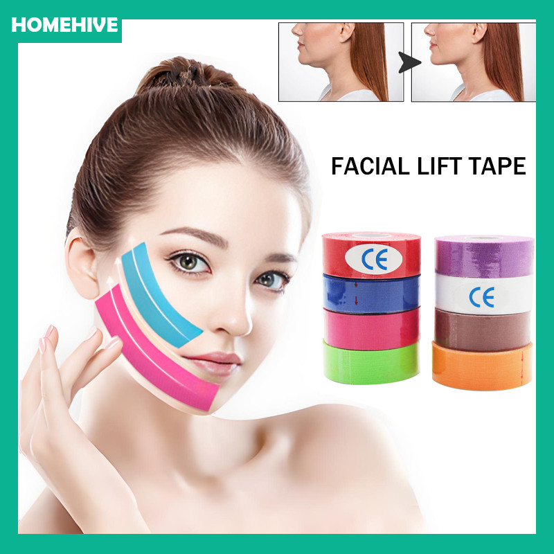 Face Tape Facial Myofascial Pita Pengencang Wajah / Shaped Face Lift Tape / Face Lift Tape V Shape P