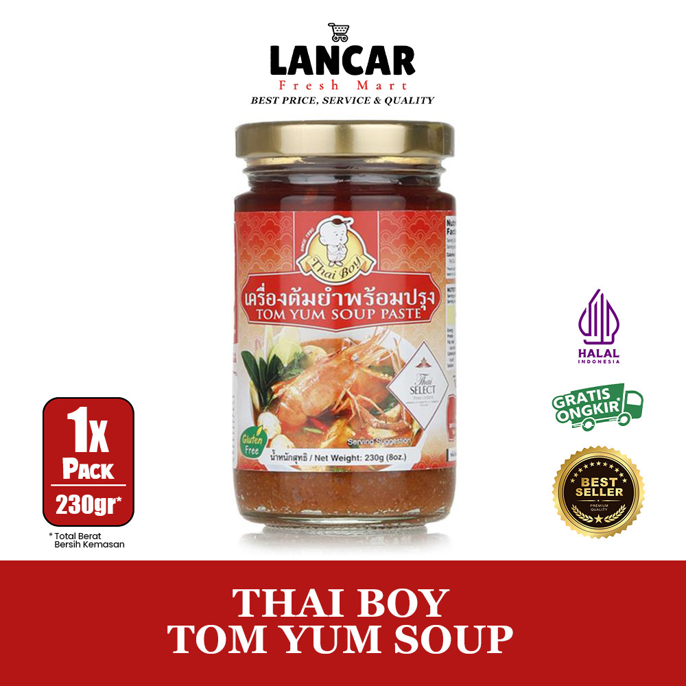 

THAIBOY TOM YUM SOUP PASTE 230GR IMPORT