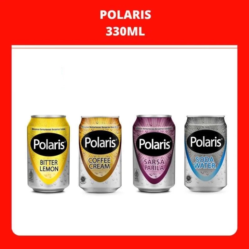 

POLARIS Sparkling Water Soda Minuman Berkarbonasi Soda 330ml