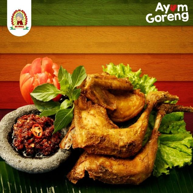

Ayam kampung Bu Mega - Goreng