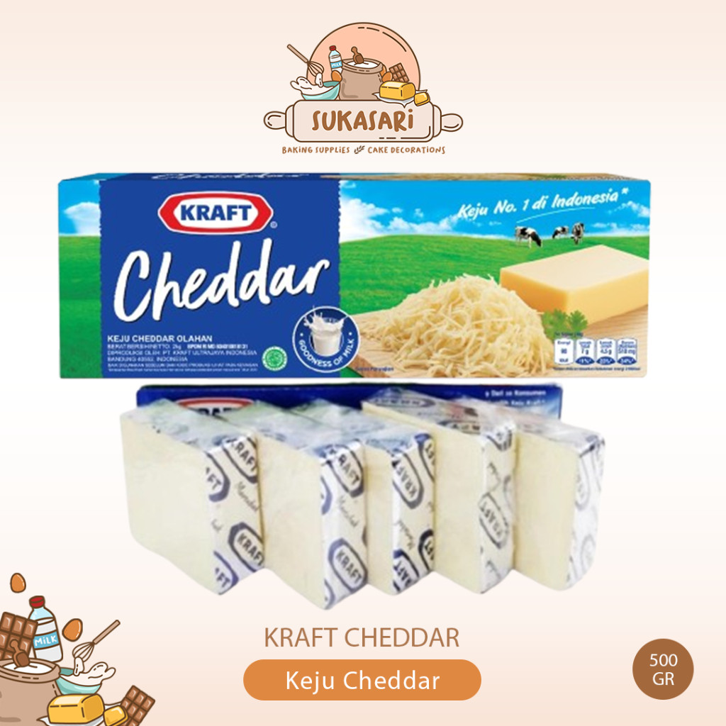 

Kraft cheddar 500gr blok KEJU PARUT Grated MURAH SALE