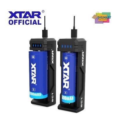 Xtar SC1 , Charger Baterai 1 Slot for Li-ion 18650 18700 20700 26650