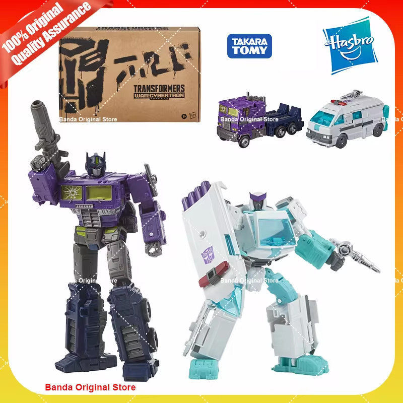 100% original Hasbro Takara Tomy  WFC-GS17 Shattered Glass Ratchet and Optimus Prime Collection Figu