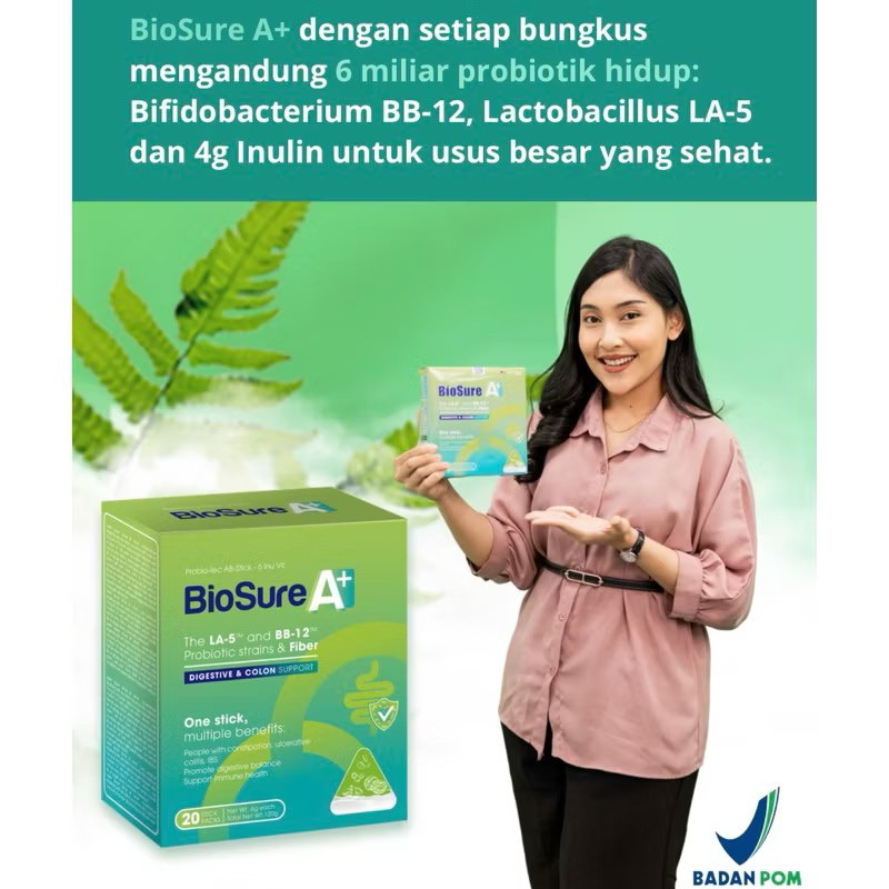 

BIOSURE A+ SUSU BIJI PROBIOTIK UNTUK USUS BESAR SEHAT