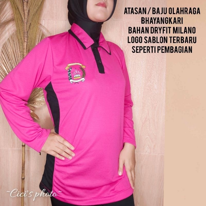 IK80 Baju olahraga bhayangkari Jersey dryfit seperti pembagian