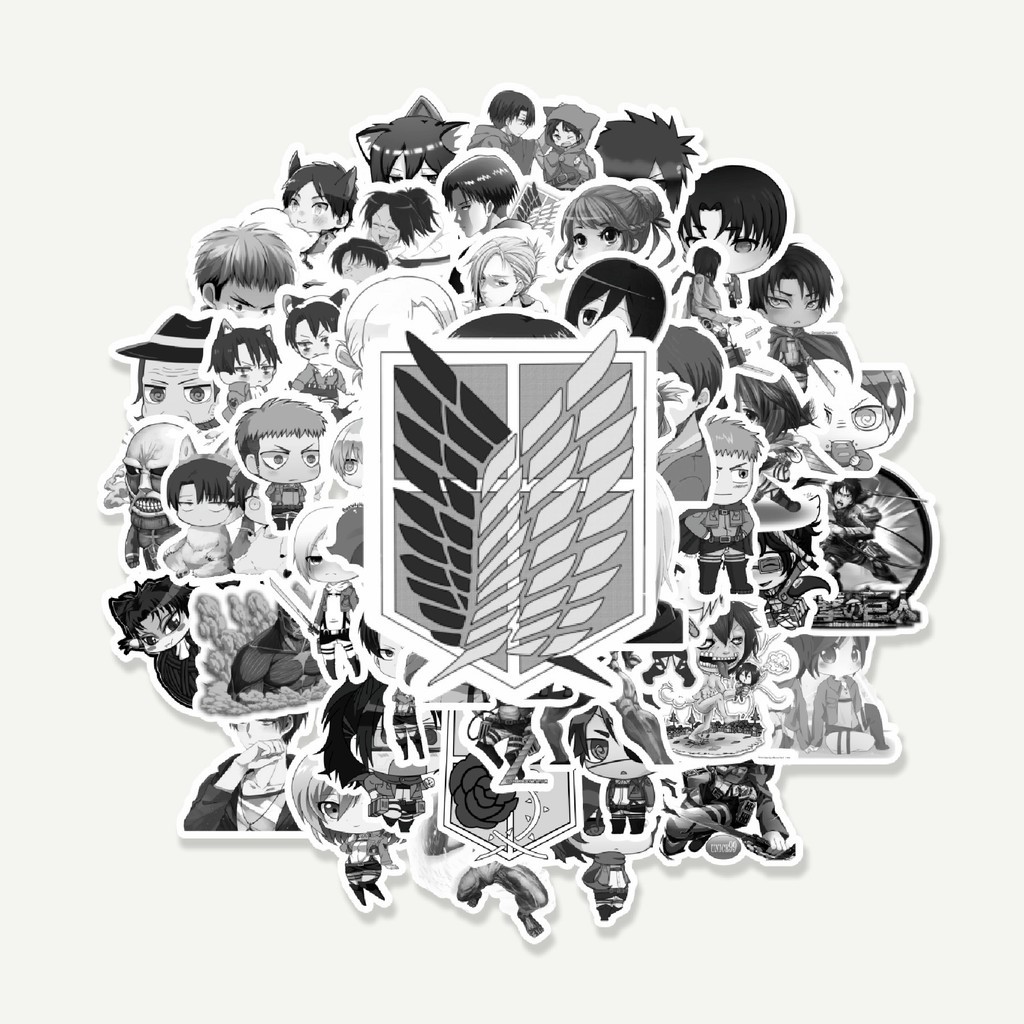 

Sticker Pack Stiker Anime Attack on Titan (Shingeki no Kyojin) | Sticker TUMBLR | Stiker LAPTOP KOPER HELM