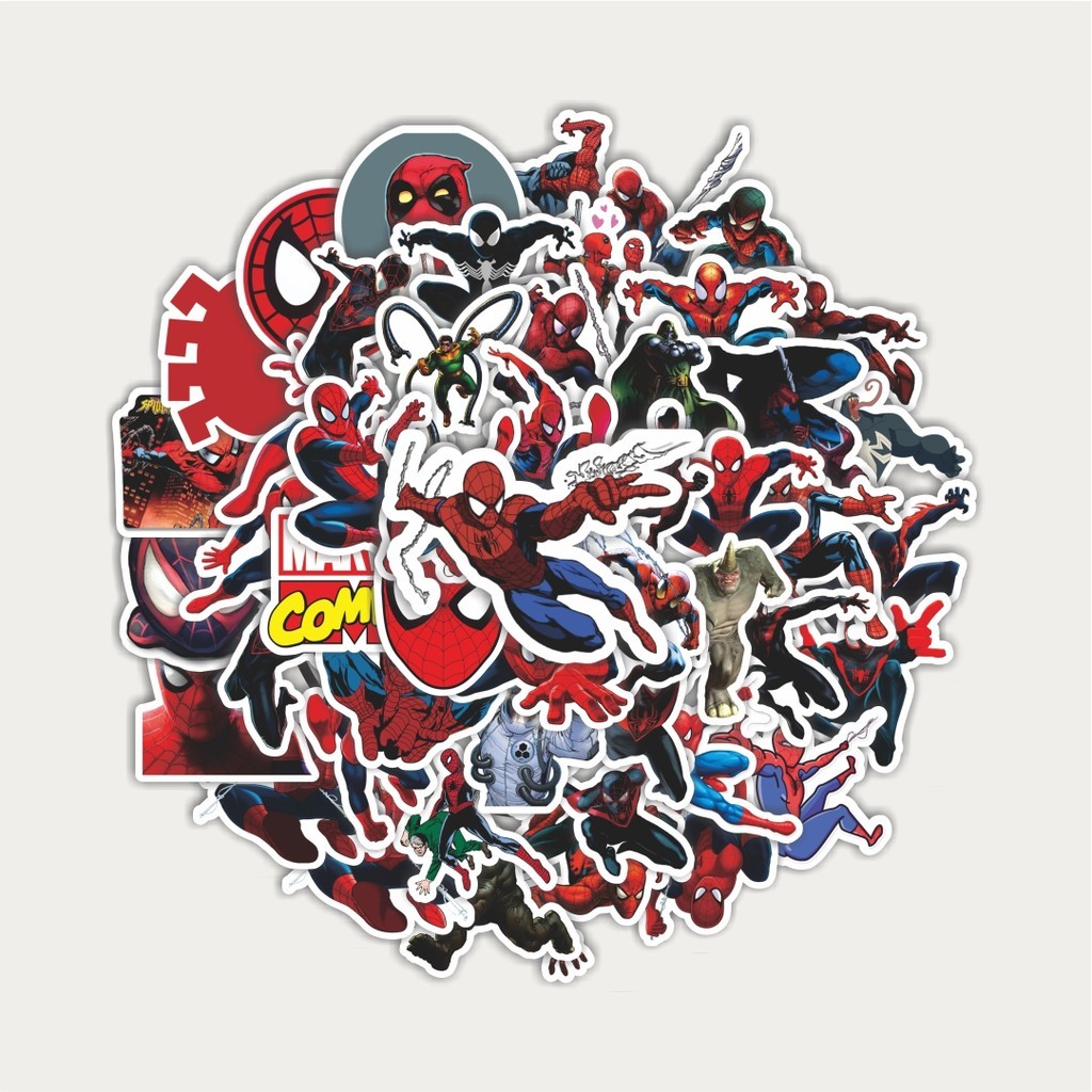 

Sticker Pack Stiker Kartun Marvel Comics Spiderman | Sticker TUMBLR | Stiker LAPTOP KOPER HELM