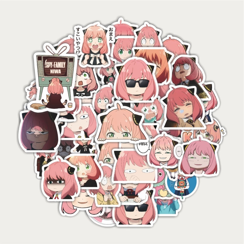 

Sticker Pack Stiker Anime SPY X Family Versi 5 | Sticker TUMBLR | Stiker LAPTOP KOPER HELM