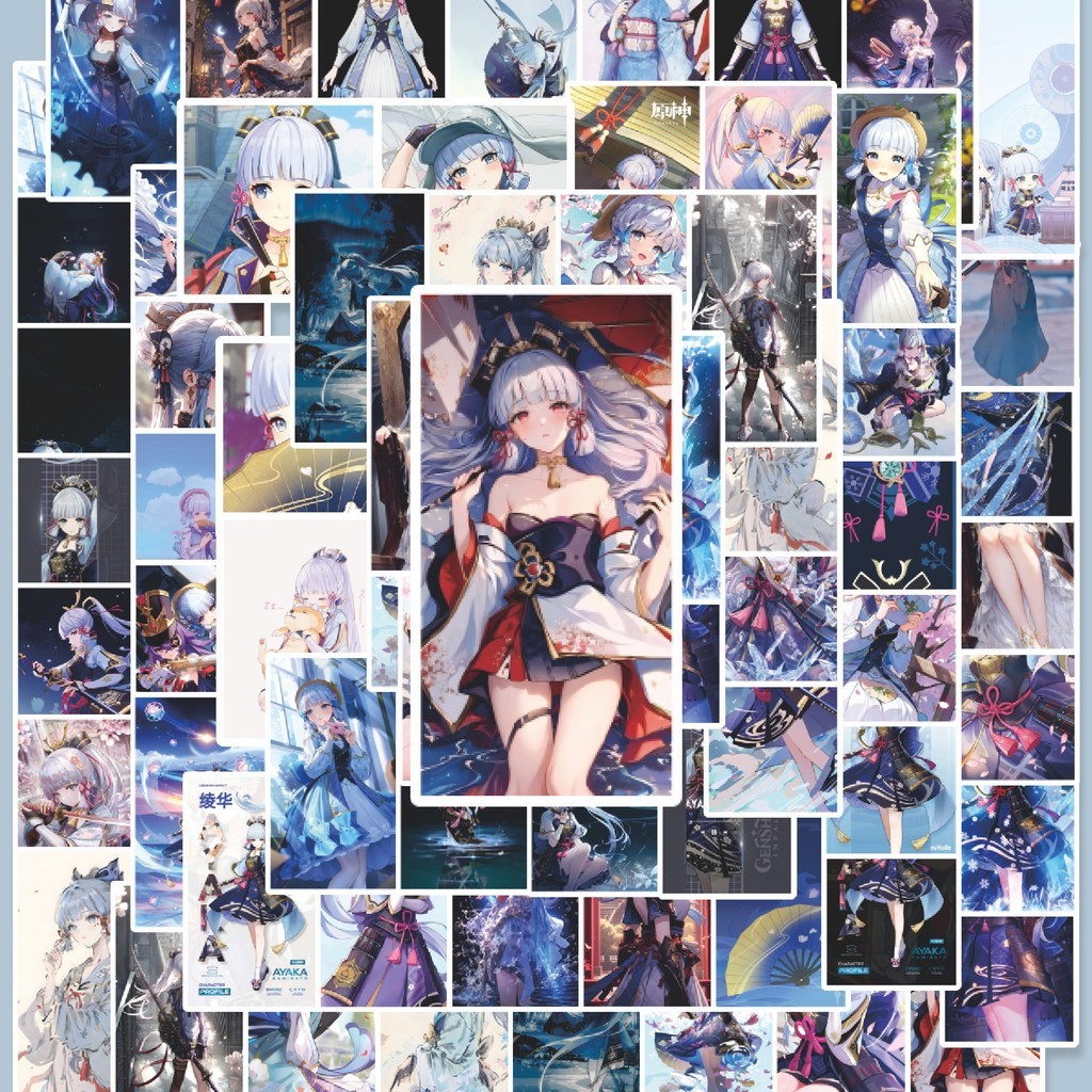 

100PCS Lucu Stiker Anime Genshin Impact Stiker Aesthetic Stiker Anti Air Stikers Berperekat Waterproof sticker decal buat Motor Helm Buku Journal Koper Casing HP Laptop Botol Minum Hadiah anak