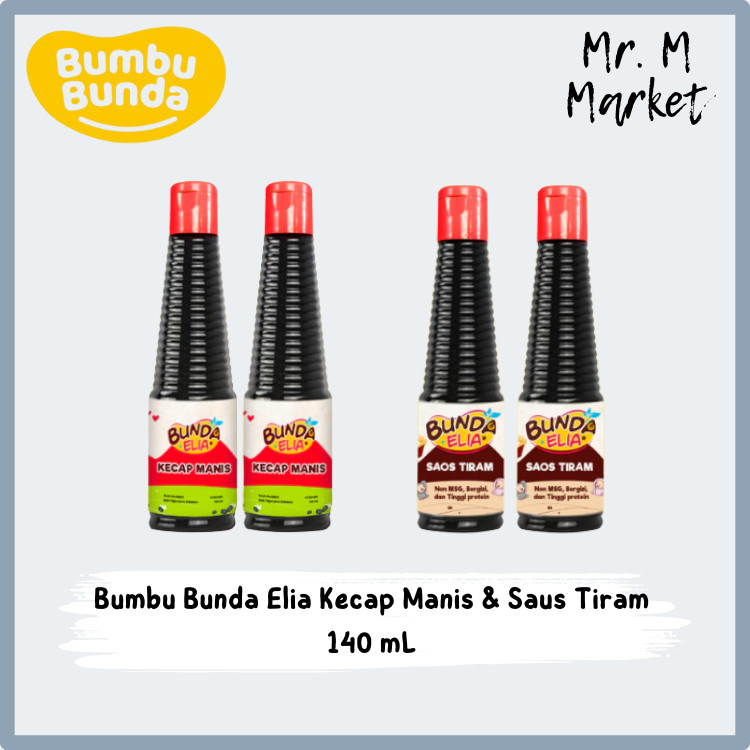 

Bumbu Bunda Elia Kecap Manis - Saus Tiram - Minyak Wijen Non MSG / Kecap MPASI Saos Tiram Halal