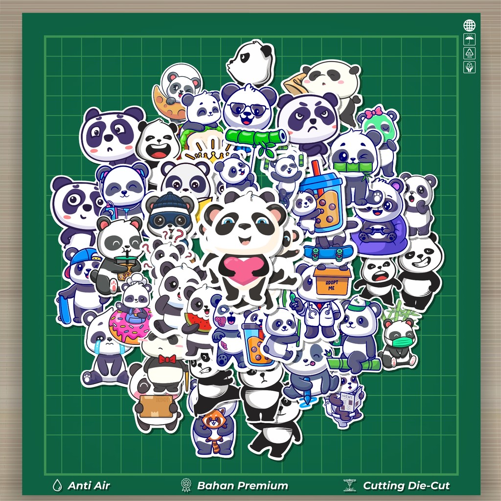 

HOT 50 PCS STIKER Sticker Hewan Panda Stiker Fashion Cars Decal Dingin Kartu Album Custom Vinyl Anti Air- Sticker Aesthetic Buku Journal Koper Casing HP Tablet Laptop Helm Motor Botol Minum