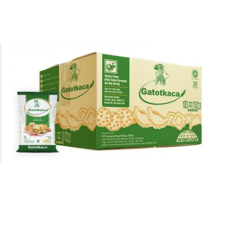 

Tepung Terigu GATOT KACA 1kg 1 karton
