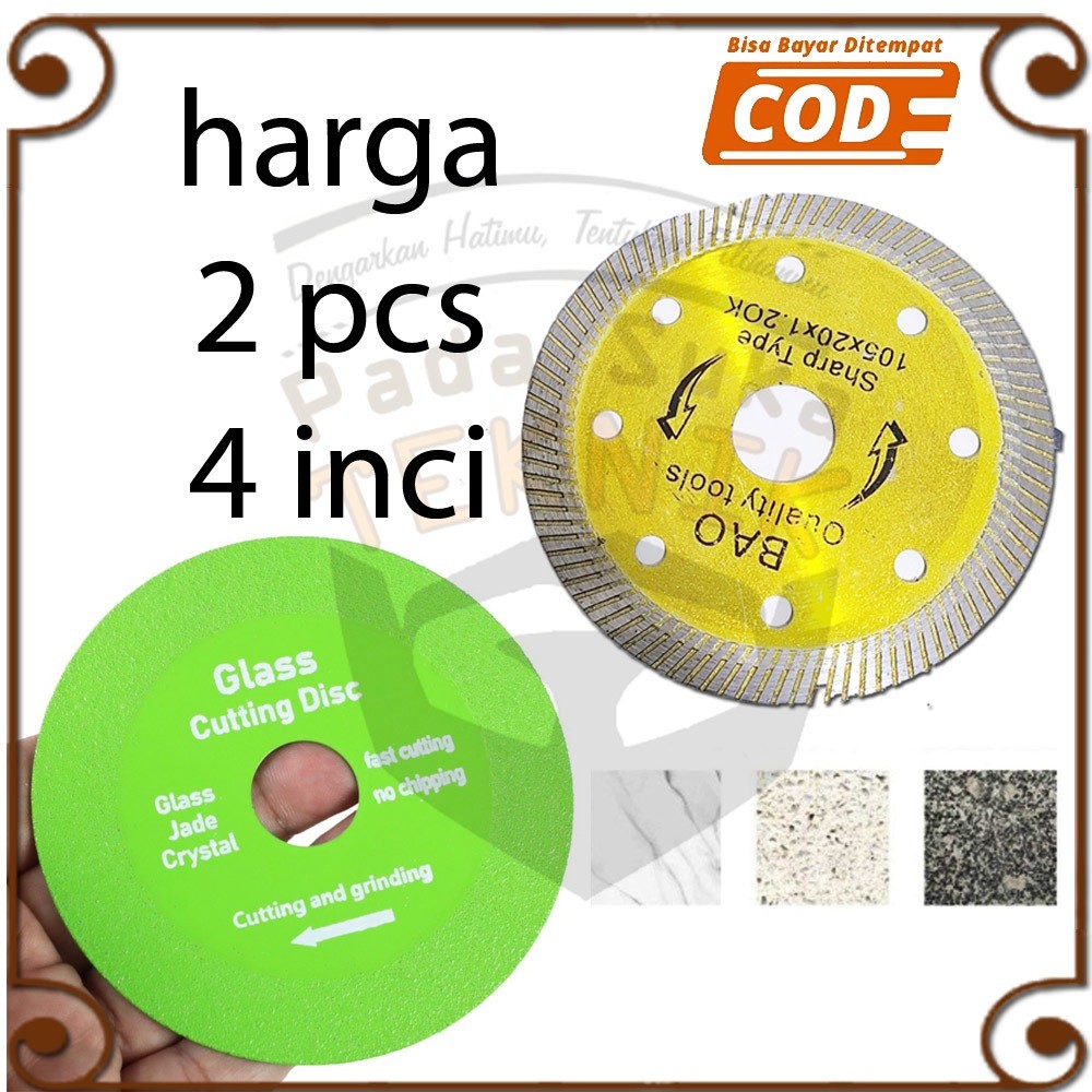 Mata Gerinda Cakram Pemotong Kramik Gergaji Pisau Potong Tipis Adu Manis Keramik Granit Marmer