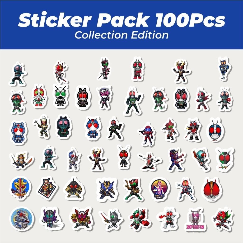 

Hot Stiker Kartun Kamen Rider Lucu Anti Air Stikers Berperekat Waterproof Sticker Decal Buat Motor Helm Buku Journal Koper Casing HP Laptop Botol Minum