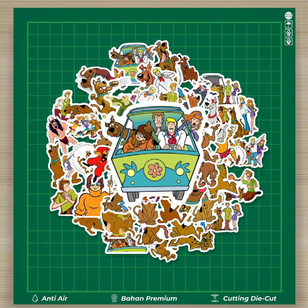 

HOT 50 PCS STIKER Sticker Kartun Scooby Doo Sticker Stiker Fashion Cars Decal Dingin Kartu Album Custom Vinyl Anti Air- Sticker Aesthetic Buku Journal Koper Casing HP Tablet Laptop Helm Motor Botol Minum
