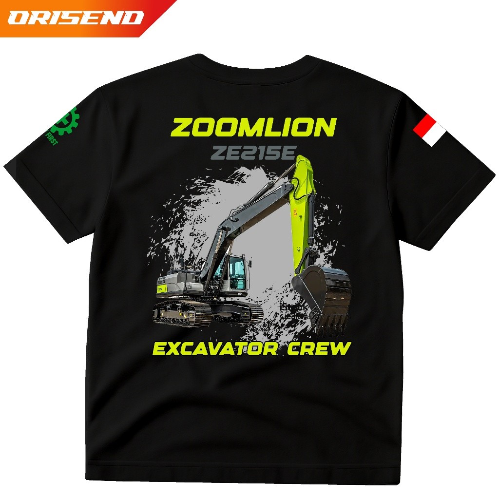 KAOS PRIA  KOMUNITAS EXAVATOR ZOOMLION ZE215E  TERBARU
