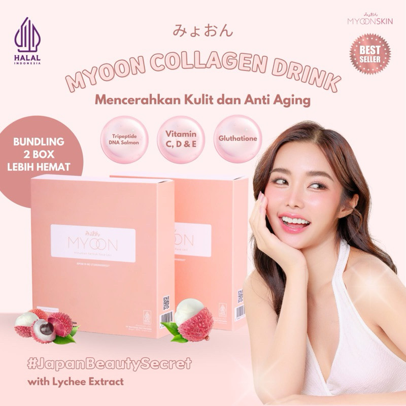 

BUNDLING みょおん Myoon Beauty Collagen Drink - Japan Beauty Secret 2 Box