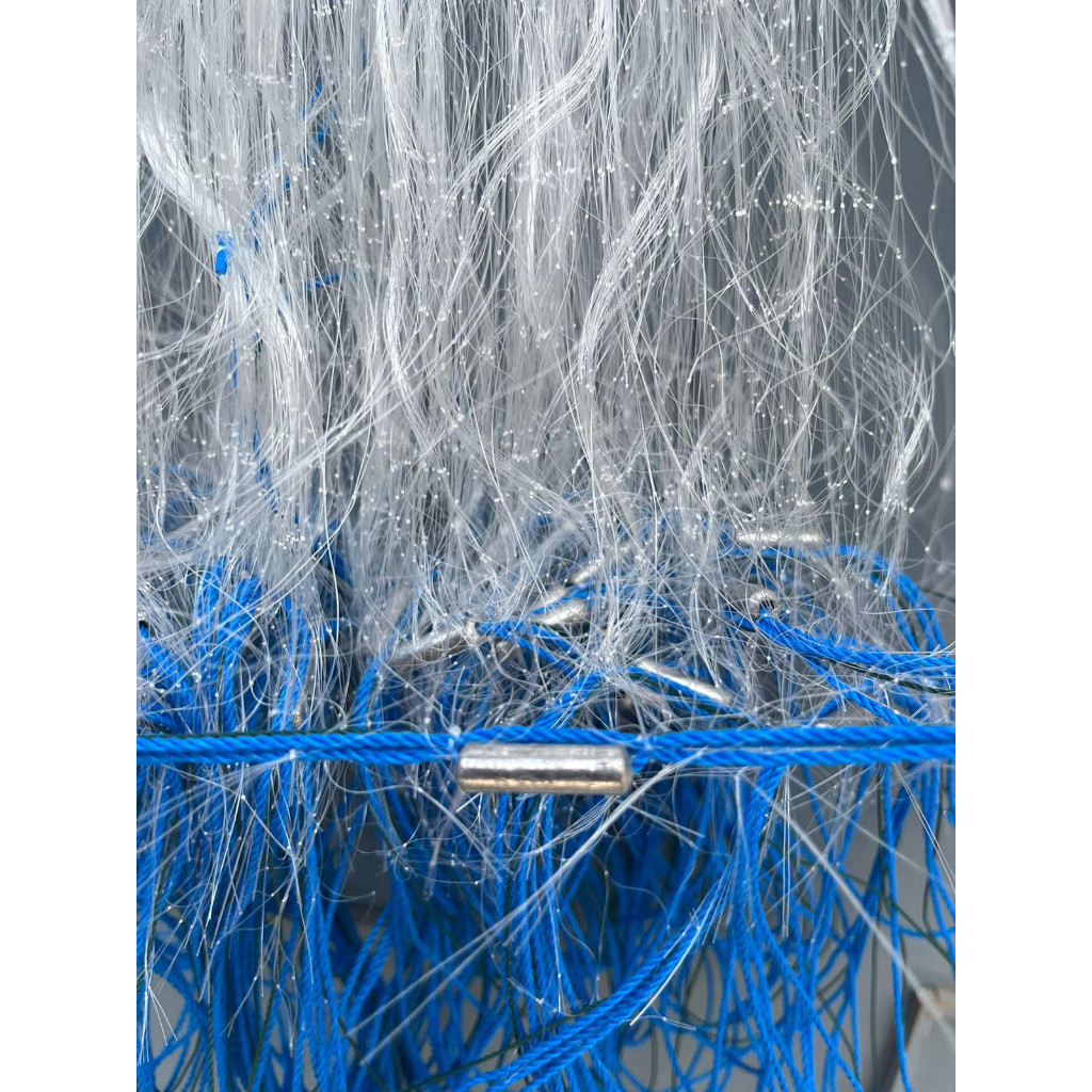 Jaring ikan siap pakai panjang 25m tinggi 2m lubang 4in senar 0,30mm