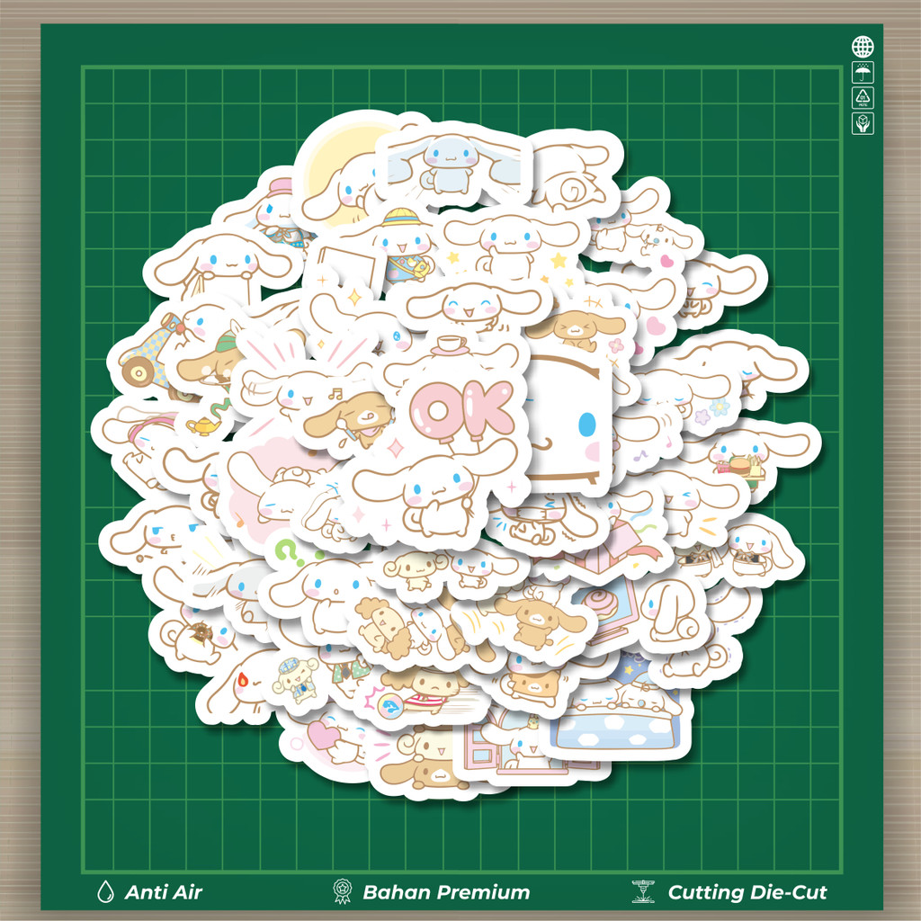 

HOT 50 PCS STIKER Stiker Kartun Cinamonroll Versi 3 Stiker Fashion Cars Decal Dingin Kartu Album Custom Vinyl Anti Air- Sticker Aesthetic Buku Journal Koper Casing HP Tablet Laptop Helm Motor Botol Minum