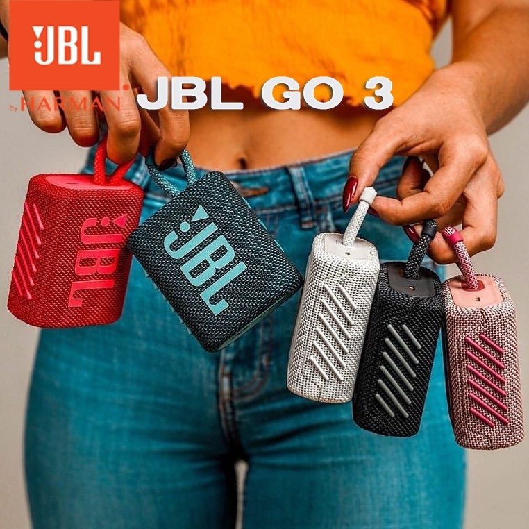 【Flash Sale】JBL Go 3 Speaker Bluetooth Mini IP67 Waterproof Punchy Sound Dan Punchy Bass For Laptop 