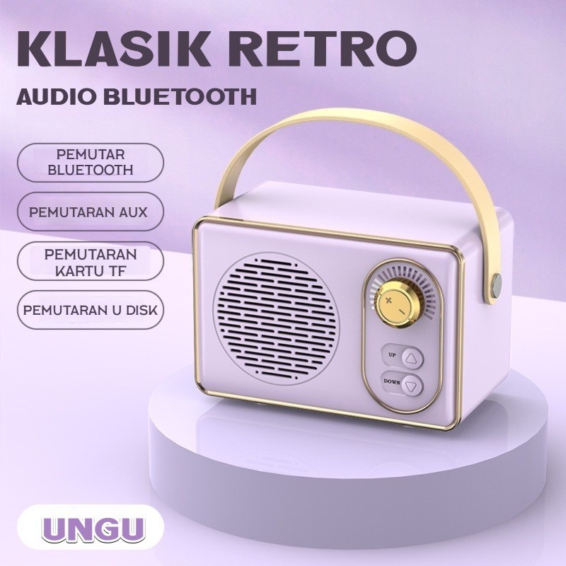 Retro Classic Bluetooth audio Speaker Mini Speaker Bluetooth Portable Cute Small karaoke Speaker Mod