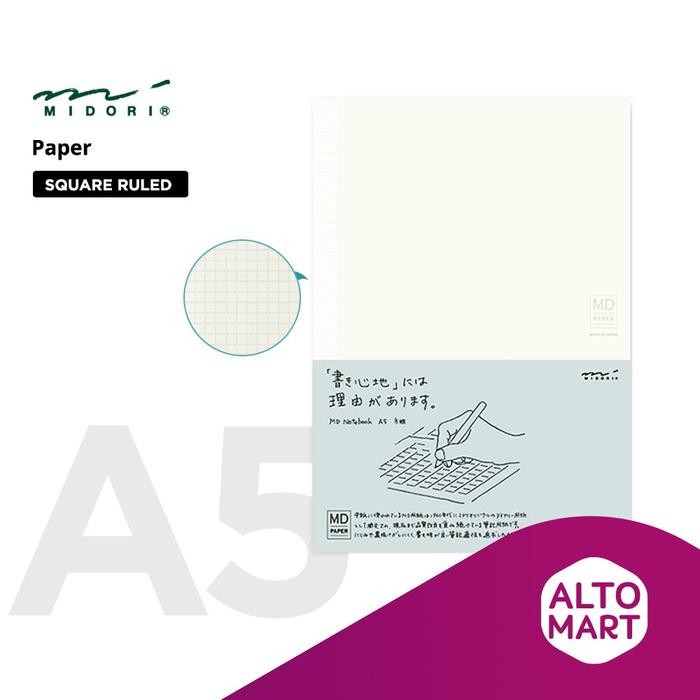 

READY MIDORI MD Notebook A5 Buku Tulis Premium Journal Jurnal Diary - SQUARE RULED
