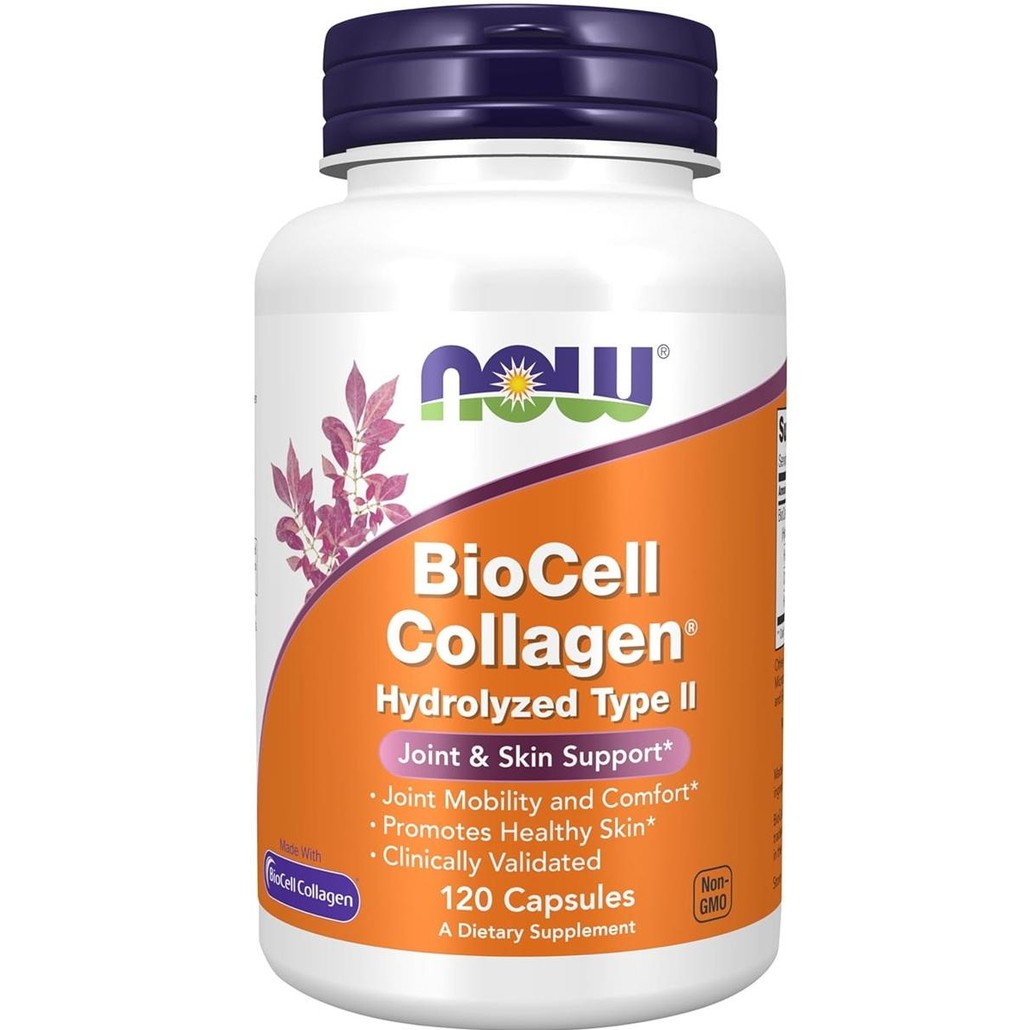 NOW Foods, BioCell Collagen, Hydrolyzed Type II, 120 Veg Cap