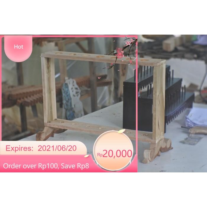 jagrak pusaka tombak rak kayu jati isi 7 hrg termurah bos toko KJS LR9