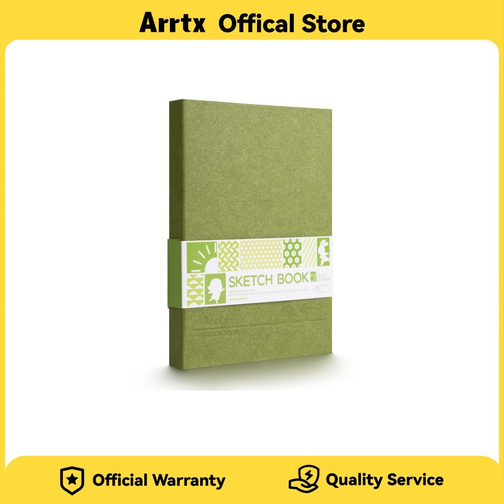 

Arrtx Premium Hardcover Sketch Book 60 Sheets/120 Pages 180 GSM Thick Acid-Free Drawing Paper