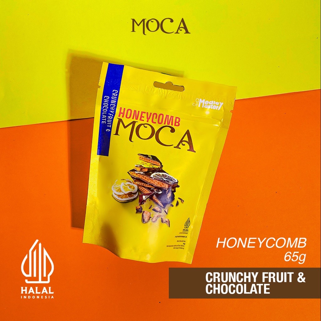 

MOCA - Honeycomb Chruncy Chocolate & Fruit 65g - Halal