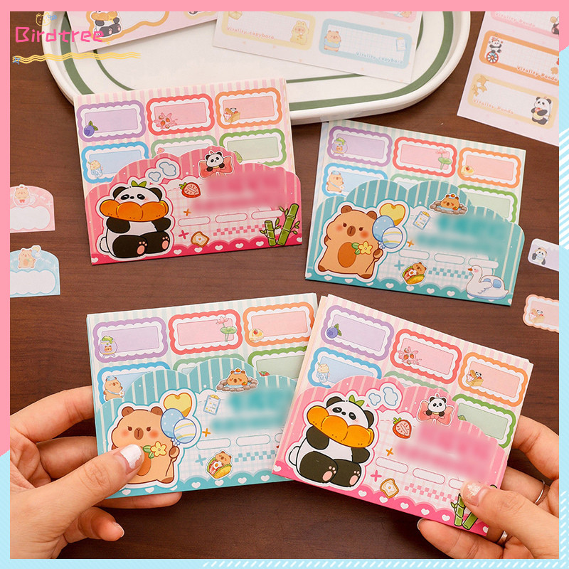 

COD Stiker Nama Kapibara Lucu Stiker Nama Gelas Air Anak-anak Kartun Stiker Panda Pelajar