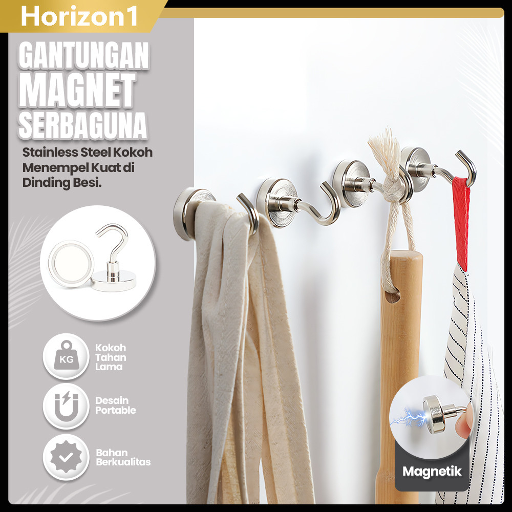 Kait magnet kuat bebas pukulan magnet kuat di belakang pintu kait magnet penghisap magnet kulkas