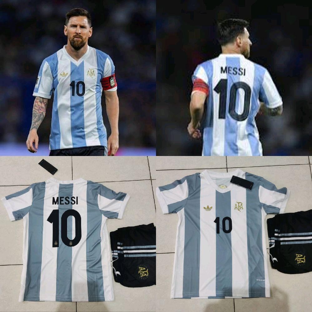 JERSEY BAJU BOLA ARGENTINA HOME ANNIVERSARY KIDS ANAK 2025 + NAMESET