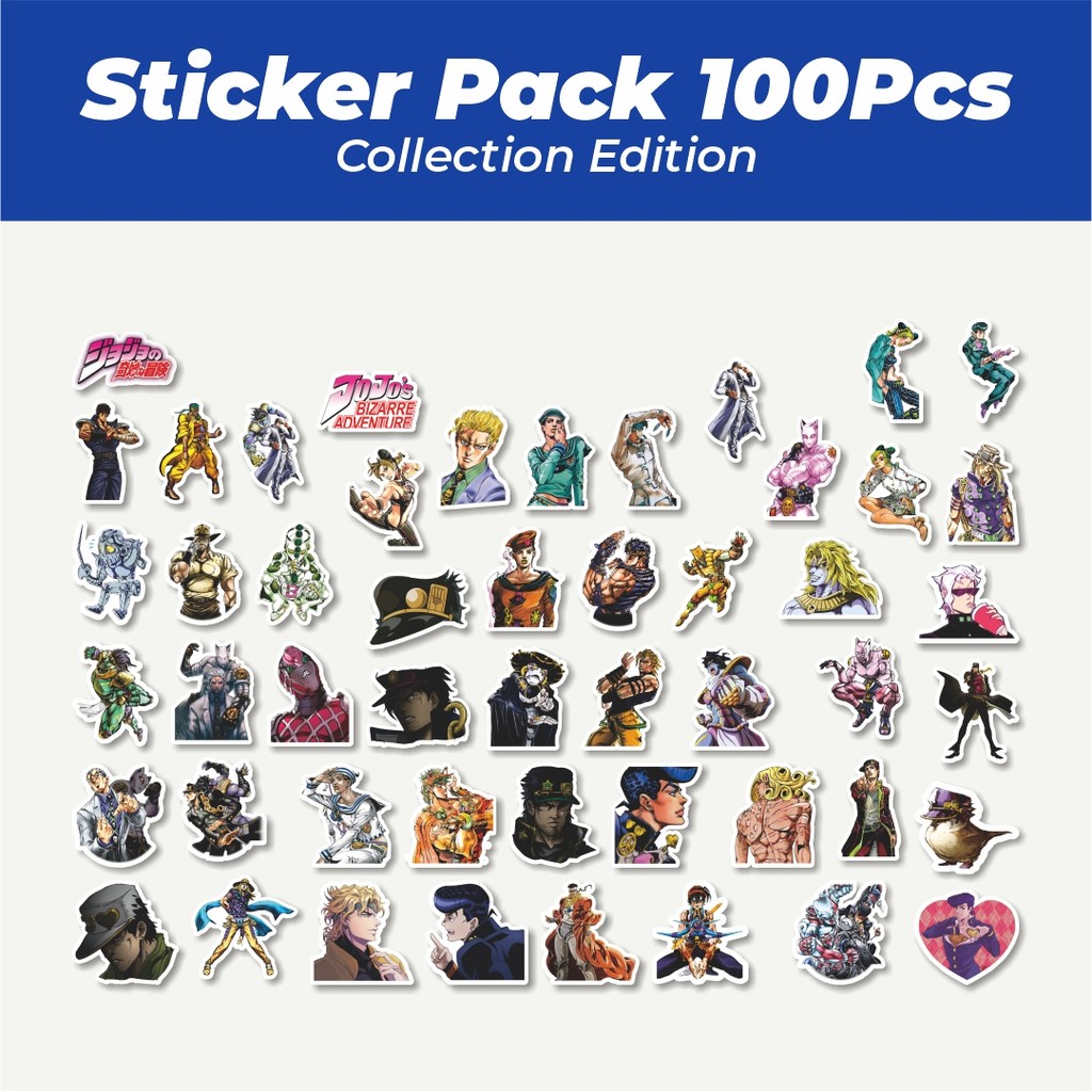 

Hot Stiker Manga JoJo's Bizarre Adventure Stone Ocean Lucu Anti Air Stikers Berperekat Waterproof Sticker Decal Buat Motor Helm Buku Journal Koper Casing HP Laptop Botol Minum