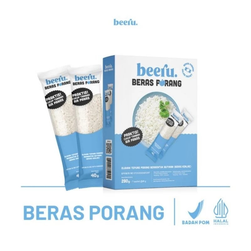 

BEERU Beras Porang Box 7x40gr