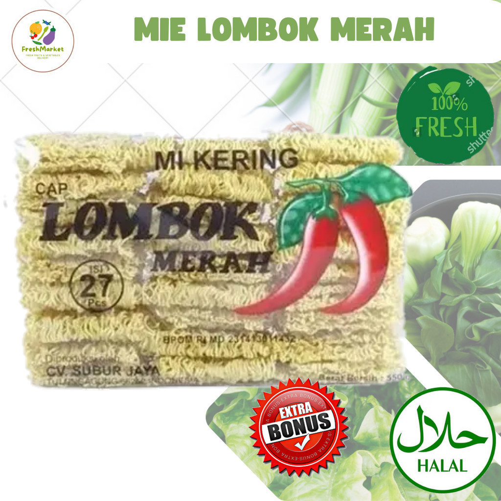 

Mie Kering Cap Lombok 500Gr Sayurinstant