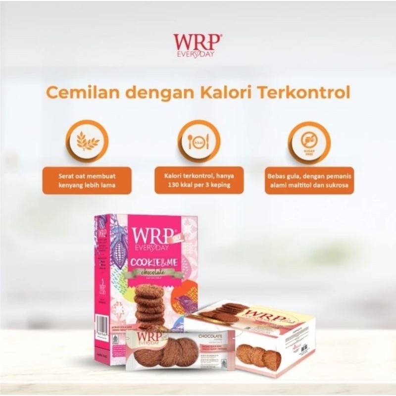 

WRP Cookies Chocolate 240gr (12x20gr) | Cemilan Sehat