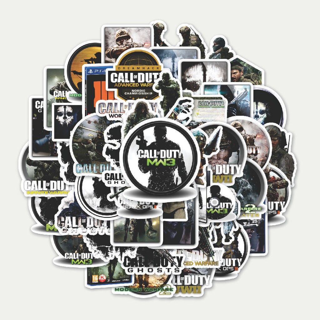 

Sticker Pack Stiker Call Of Duty Series Game 1 | Sticker TUMBLR | Stiker LAPTOP KOPER HELM
