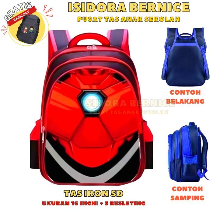 Tas Premium Tas Sekolah Anak SD Laki Laki Gambar Superhero Tas Anak Sekolah Laki Laki SD Fashion - 1