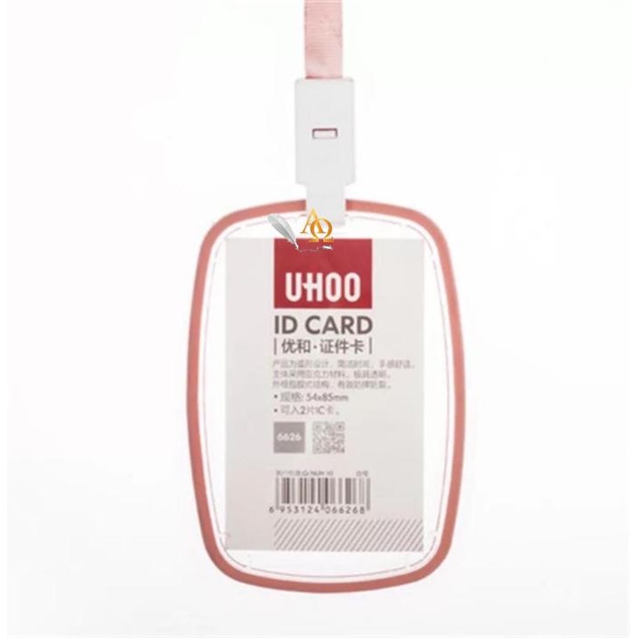 

Tempat Kartu Unik / ID Card Holder Motif Polos For Kartu MRT Lux 8th - Merah Muda