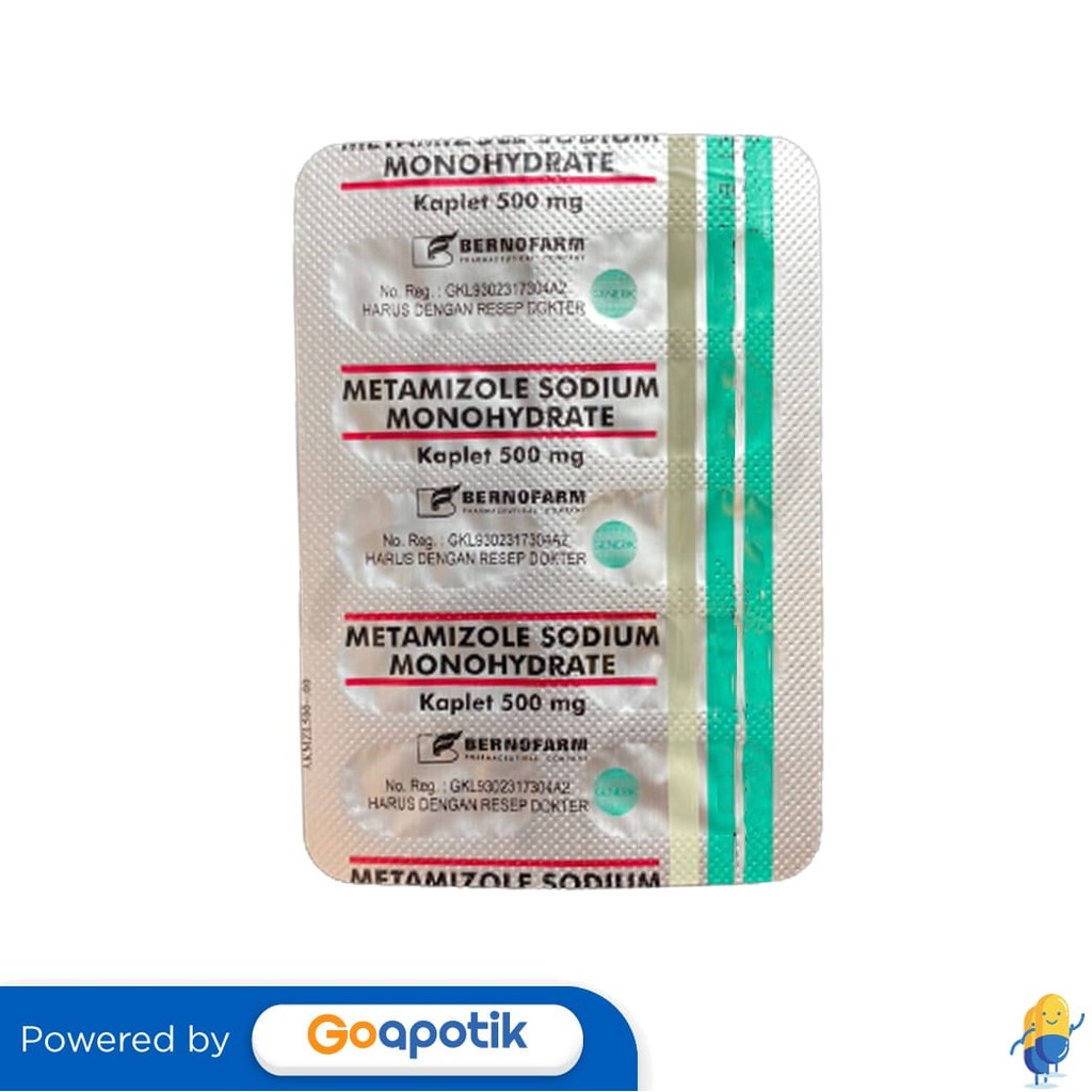 Metamizole Sodium Bernofarm 500 Mg Blister 10 Kaplet